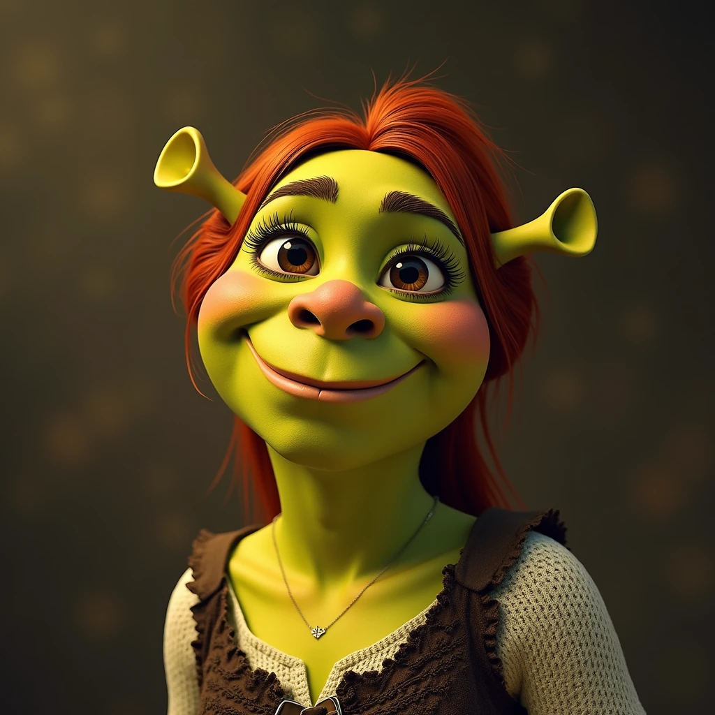 CREATE AN IMAGE OF FIONA FROM THE MOVIE SHREK