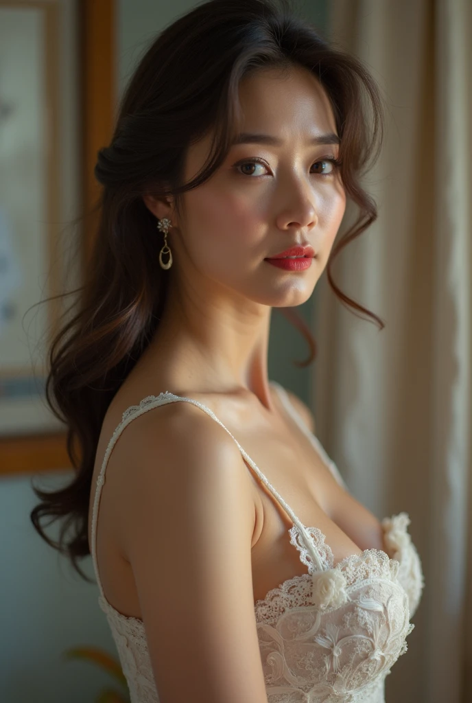 50 year old mature woman、Japanese、Butt、Eros、Ridiculous pose、Classy sex appeal、Beautiful woman、sexy、透明Whitening skin、Perfect lighting、Beautiful breasts High quality、Wear light makeup、美しいButt高品質、Glowing Beautiful Skin、Transparent beauty、Erosの女神、Realistic、Looking into the camera、Whitening skin、masterpiece、Watery eyes、Nasolabial folds、Bright spot、Glamour、Saggy breasts、British Style、Gravure quality、View from below、形が良い大きなButt、Worried look、suit