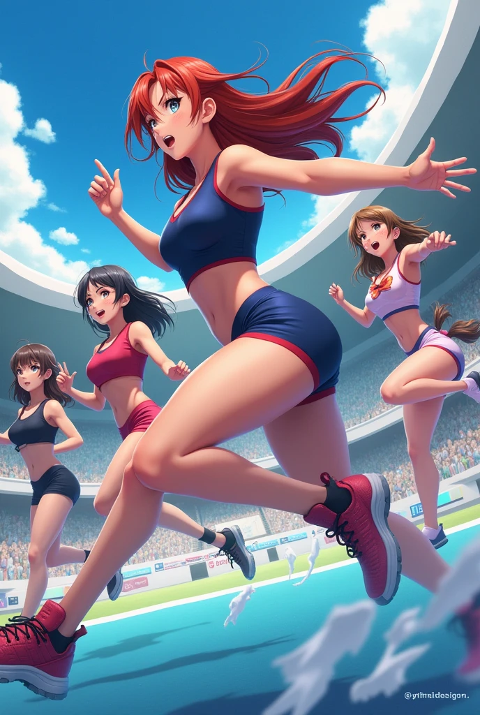 Anime athlete girls 
