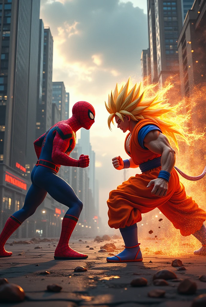 Spiderman VS Goku
