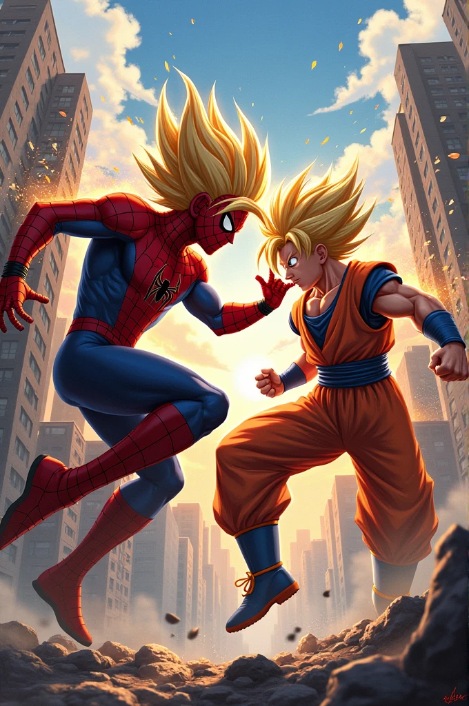 Spiderman VS Goku
