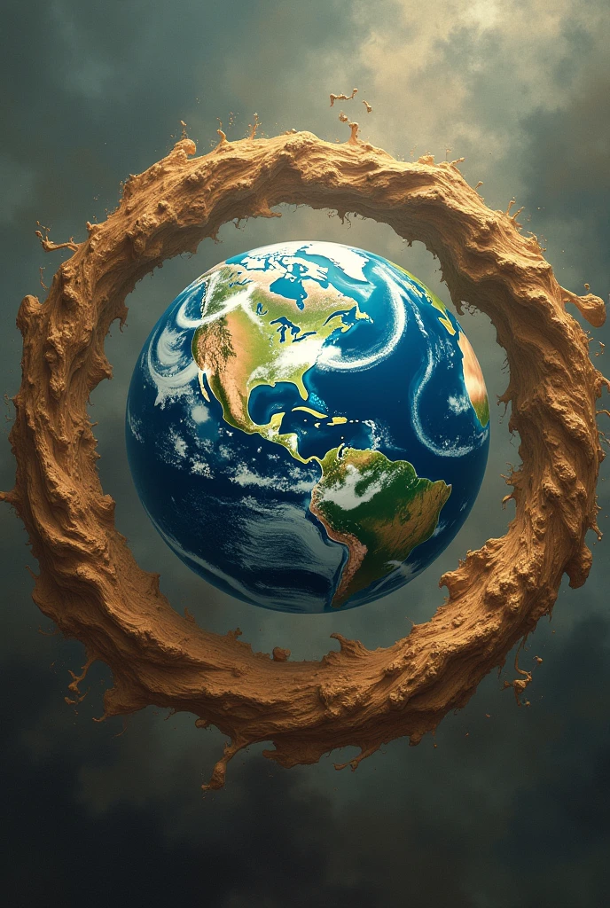 Circle of mud around the earth