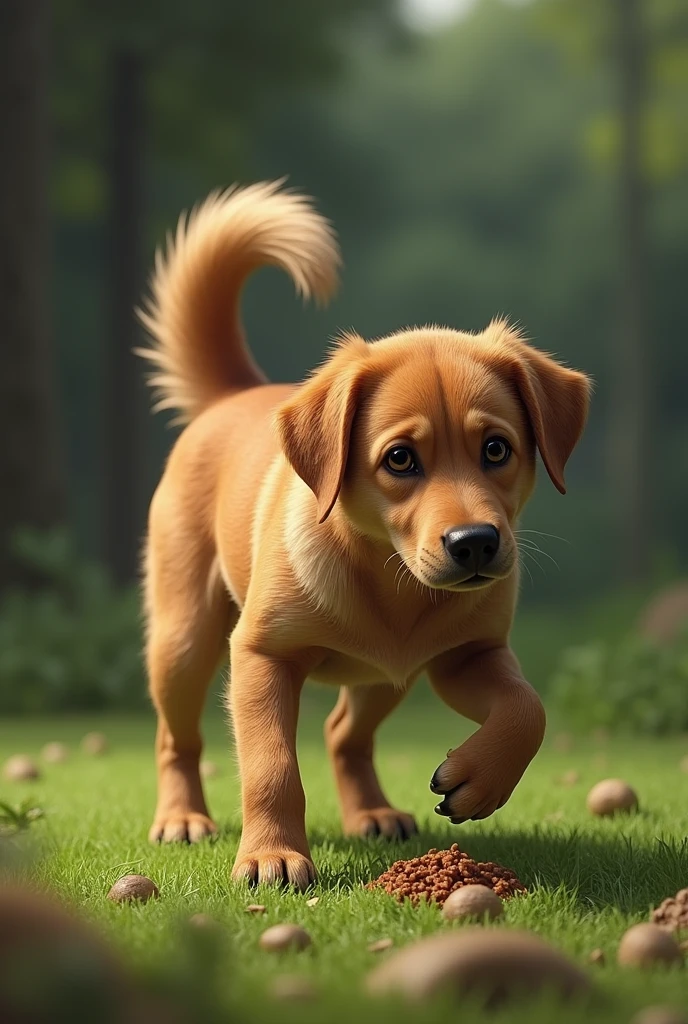 Make a dog poop