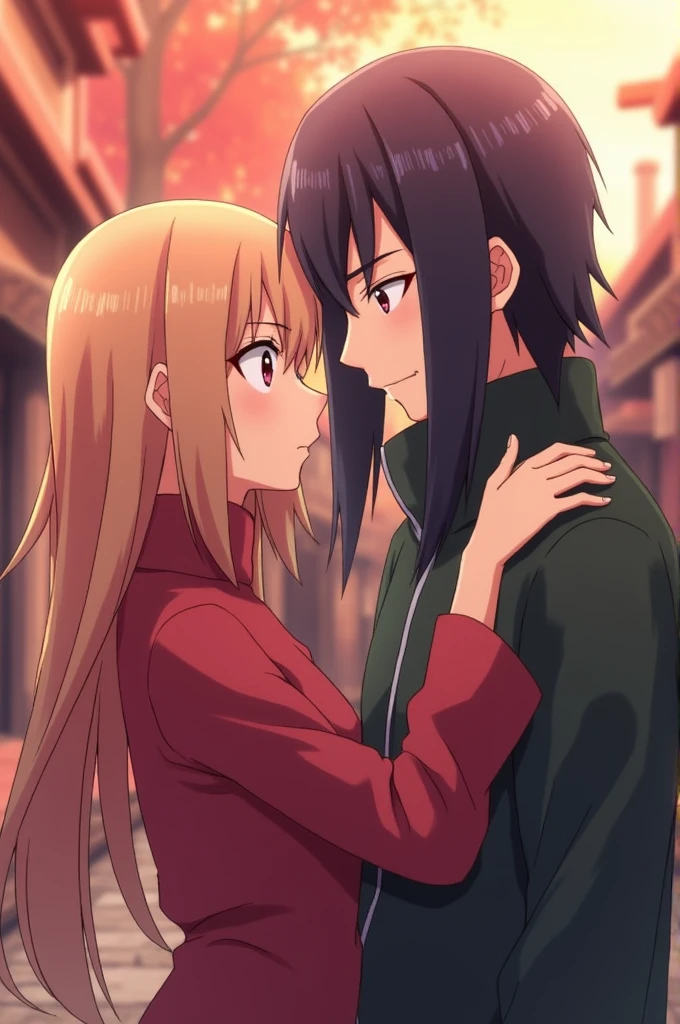 Sakura from the animated series Boruto having sex with the protagonist