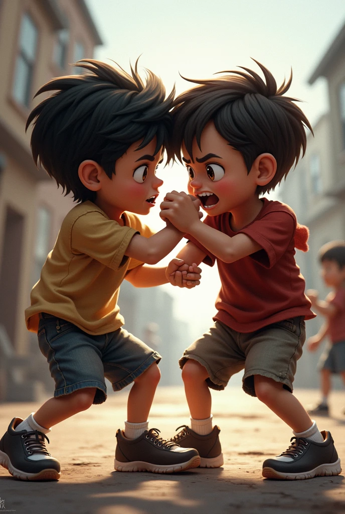 Child fighting another child