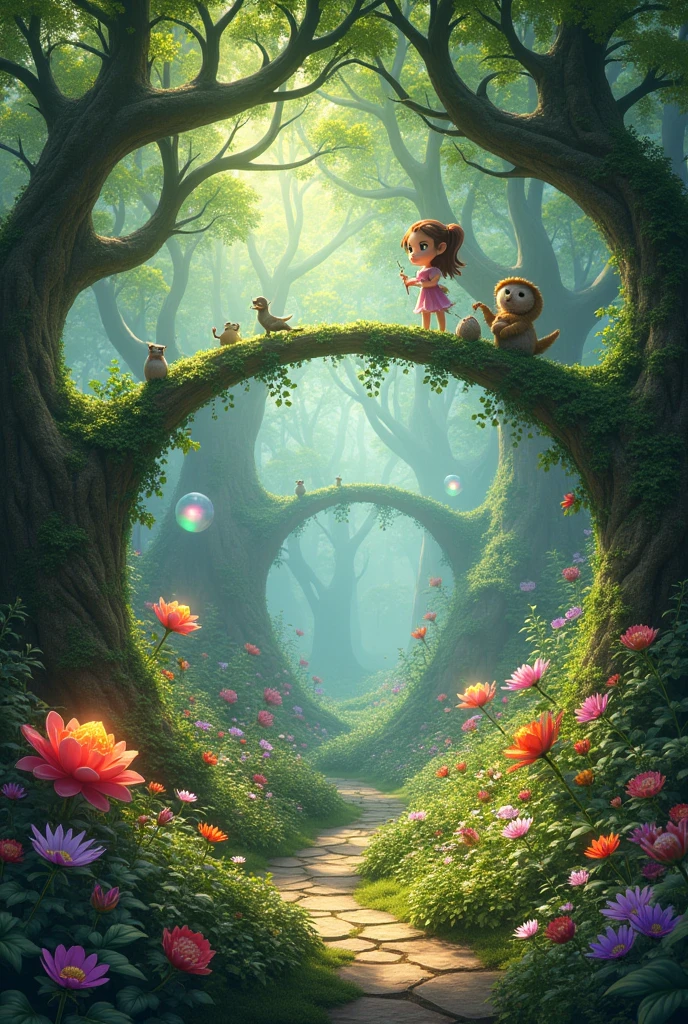 Magic garden without a path 
