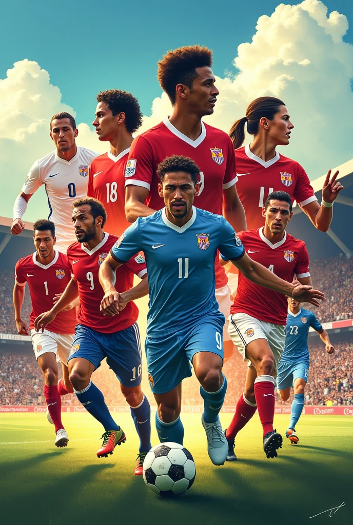 Famous soccer players together
