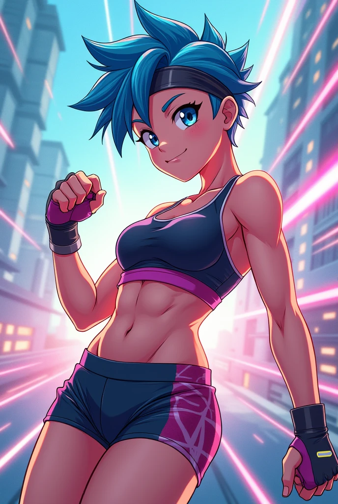 sporty anime girl