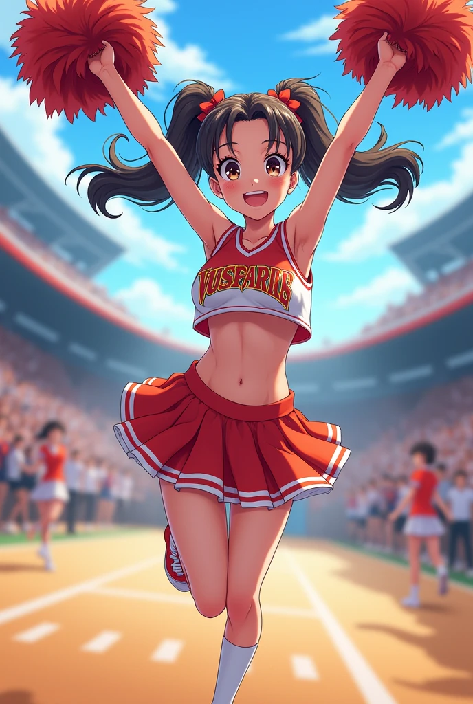 Anime girl cheerleader