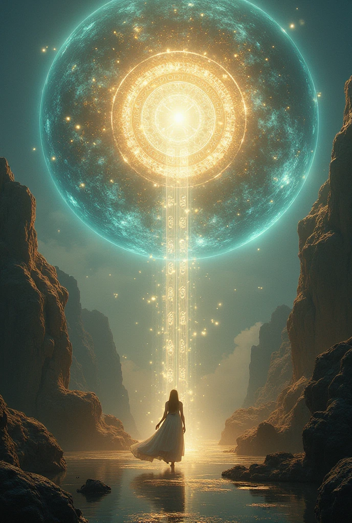 City of spiritual light around the earth