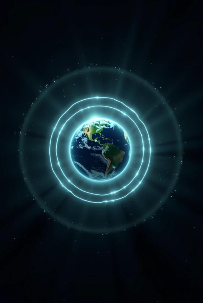 Circle of light around the earth