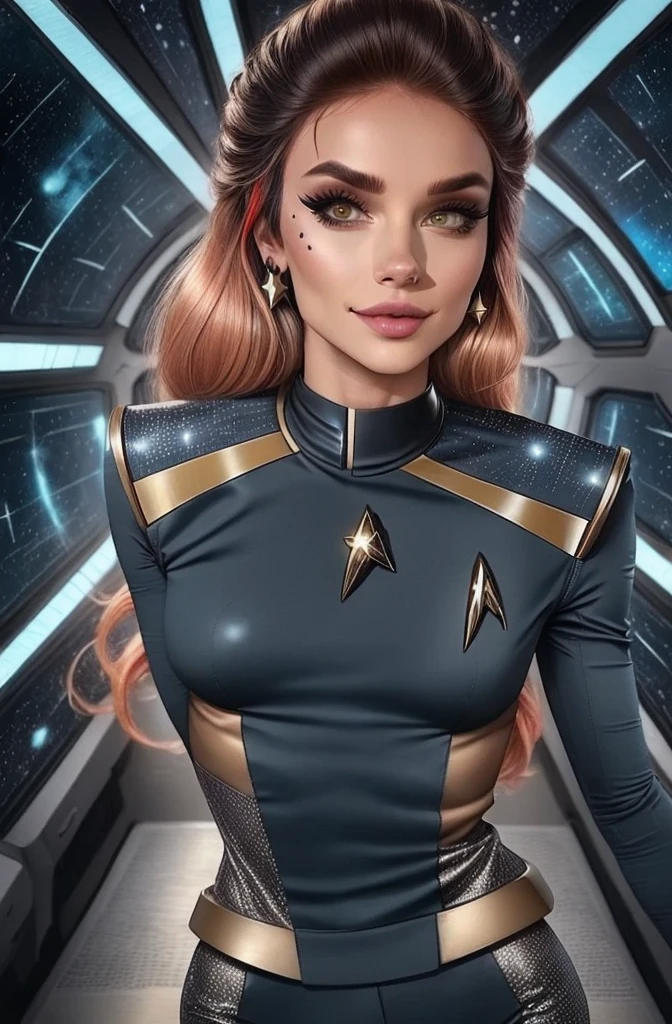 wearing disco star trek