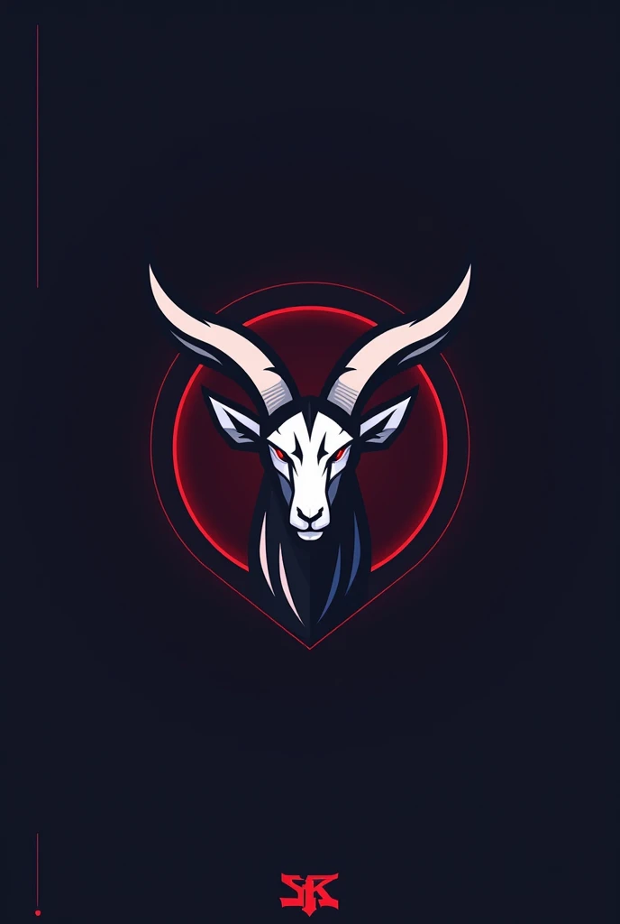 Make a logo for my esports team named GOAT, use a circle around the logo to make it more professional