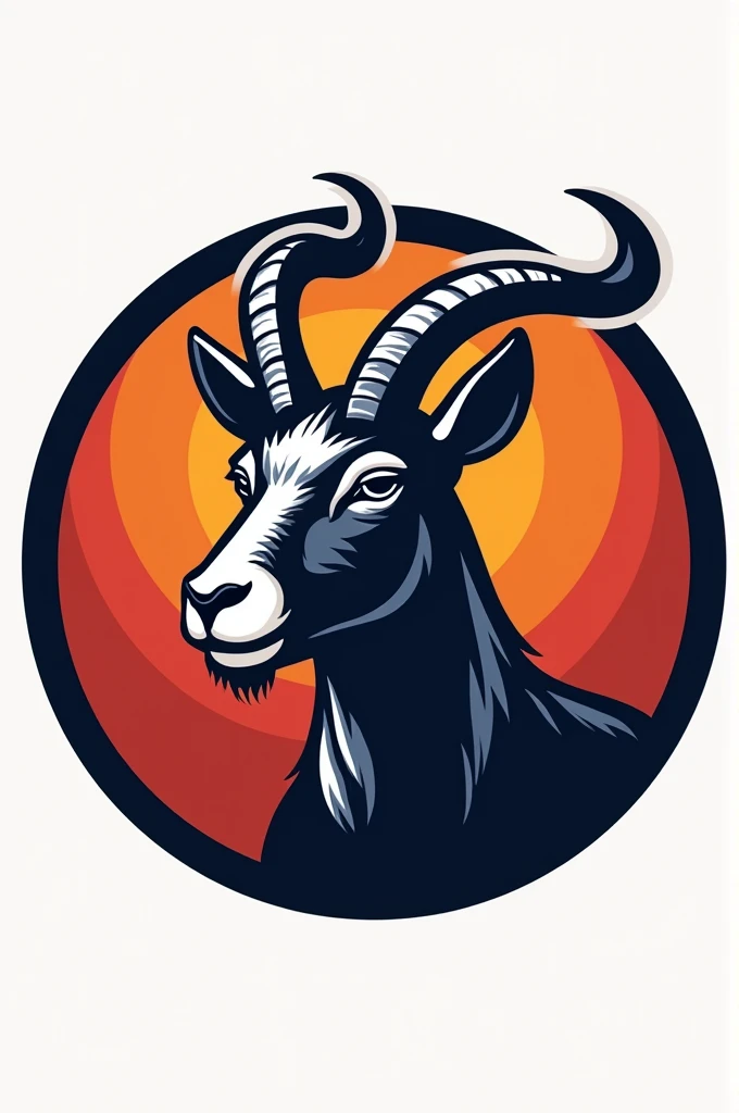 make a logo for my fivem team, whose name is GOAT, Make a circle around the logo to make it more professional 