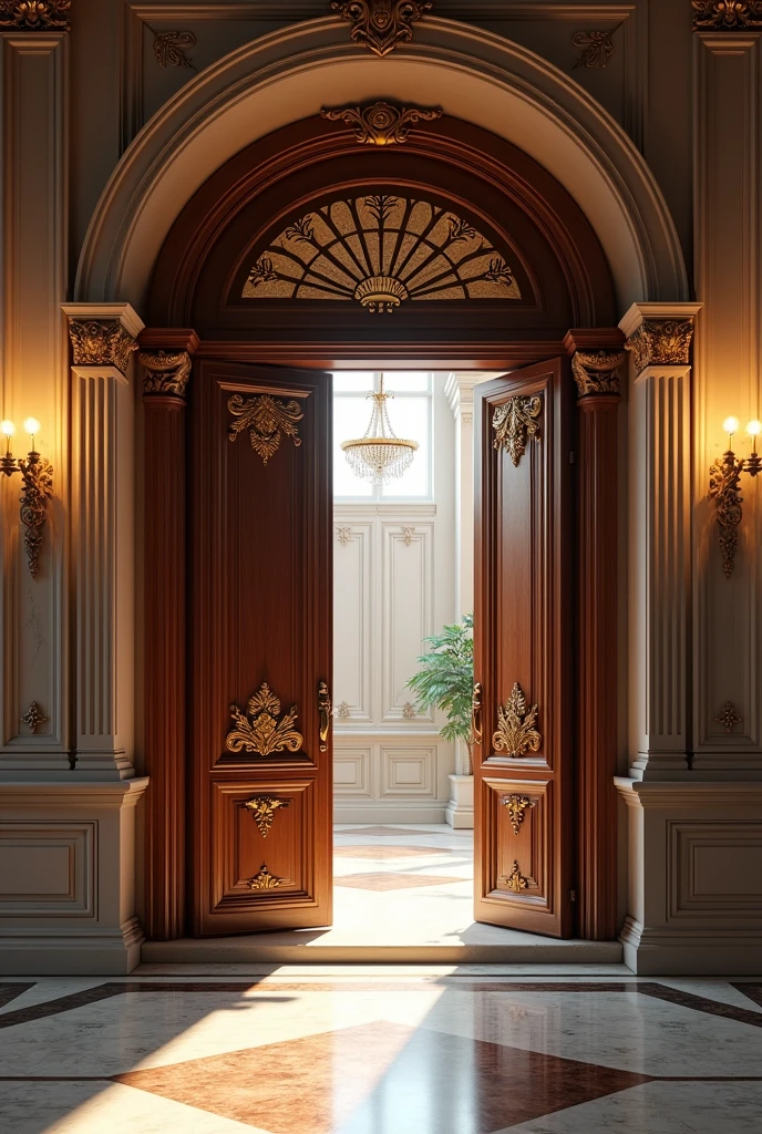 Entrance to an interior 