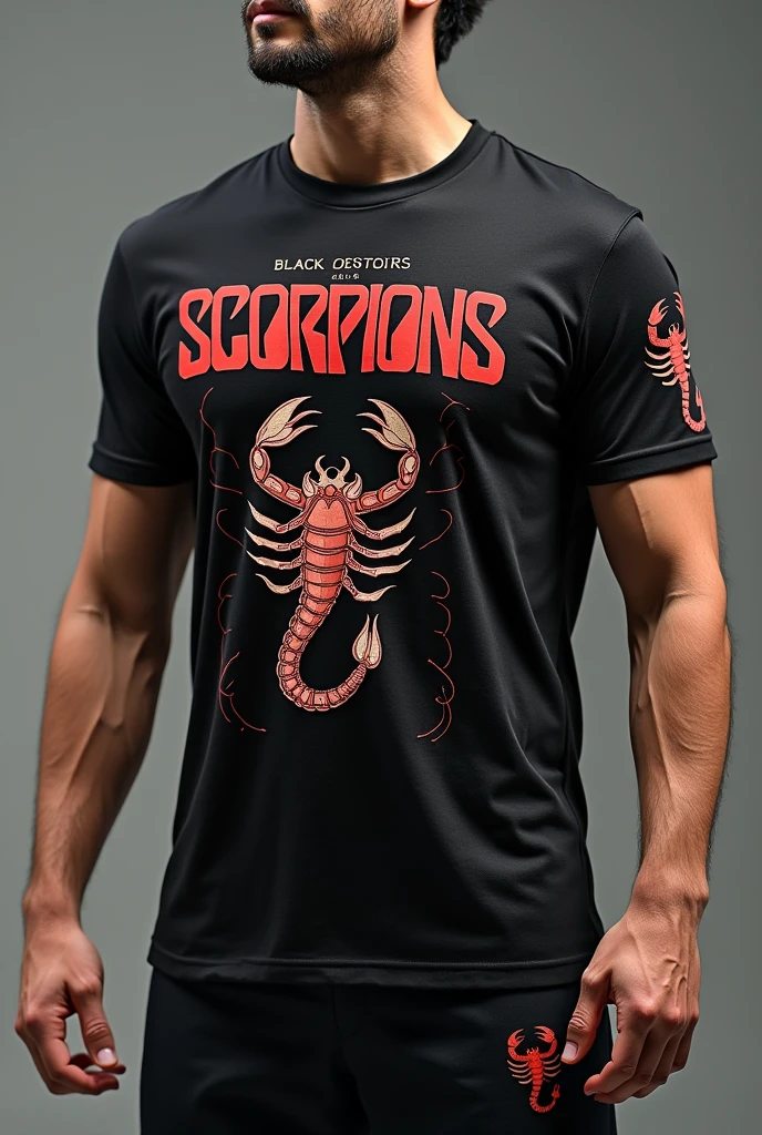 Soccer style t-shirt, with Scorpions name logo