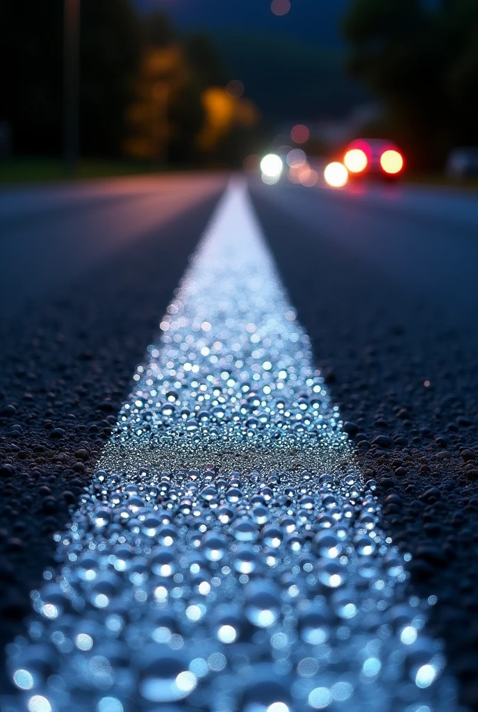 Glass microspheres for road marking