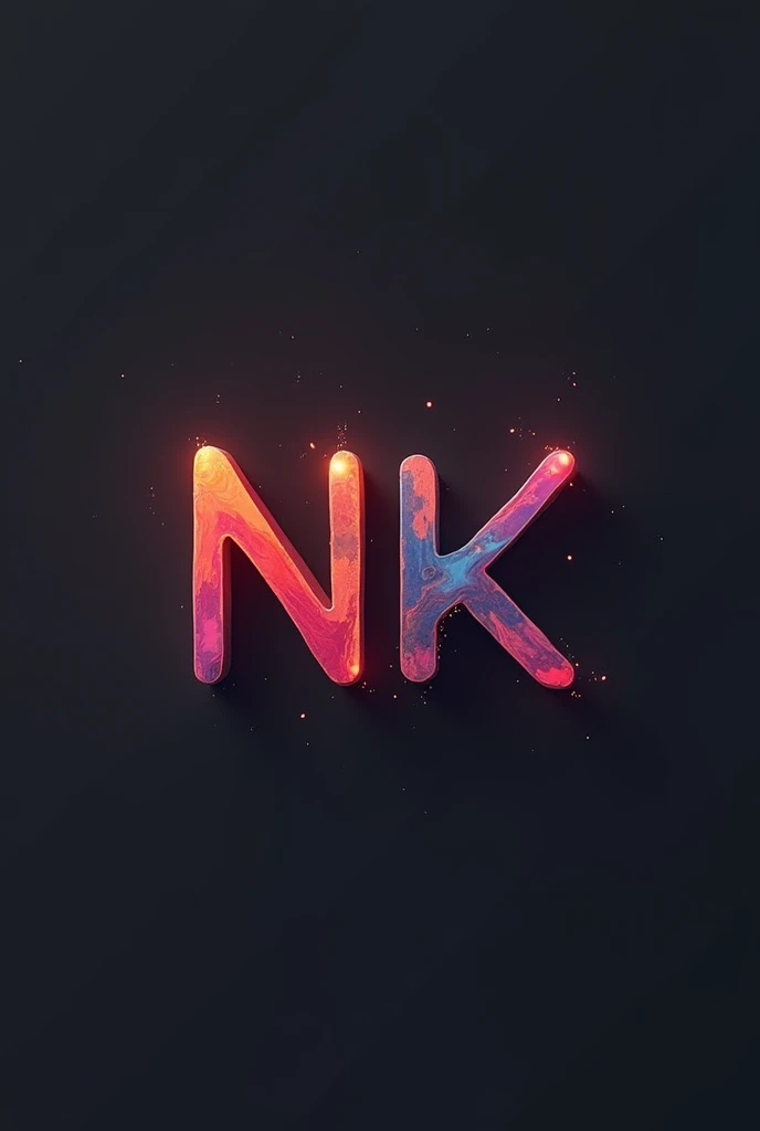 Logos with the letter NK and I minimalist that represent passion, creativity and progonality

