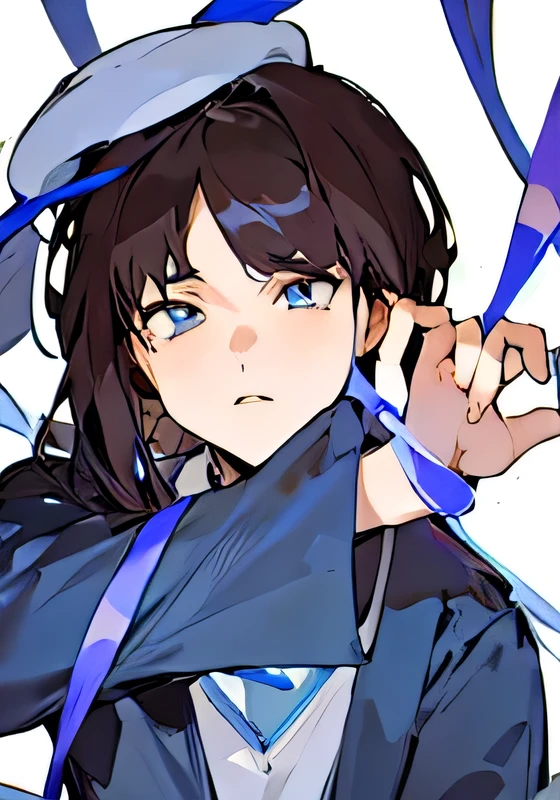Please enhance the poorly drawn image and make it look like an amazing professional anime art. Add lots of details like lighting and shading. Make sure the art is clear and not smudgy and looks like a real drawn piece 