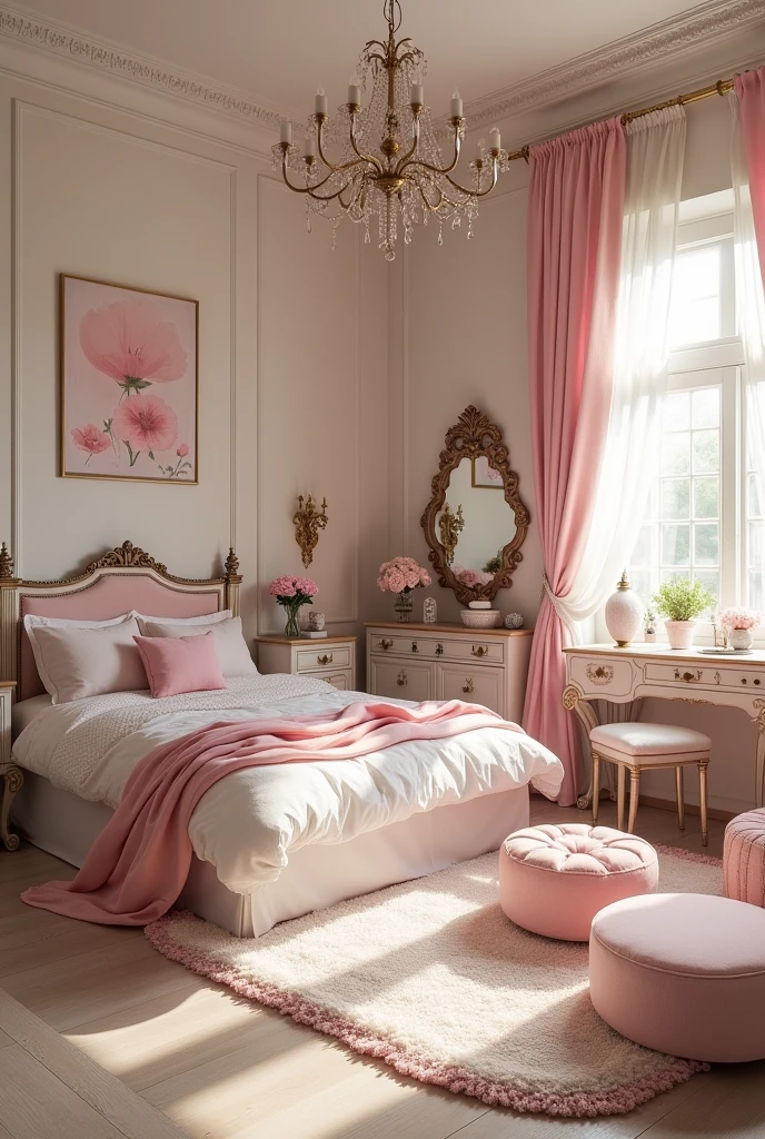 Une chambre de fille coquette mélangé a du yk2
