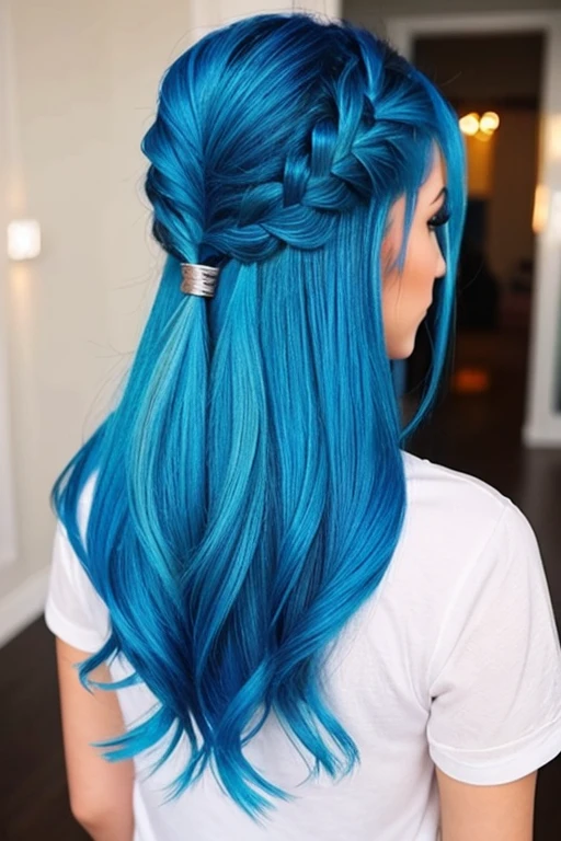 Cute hairstyles for blue hair