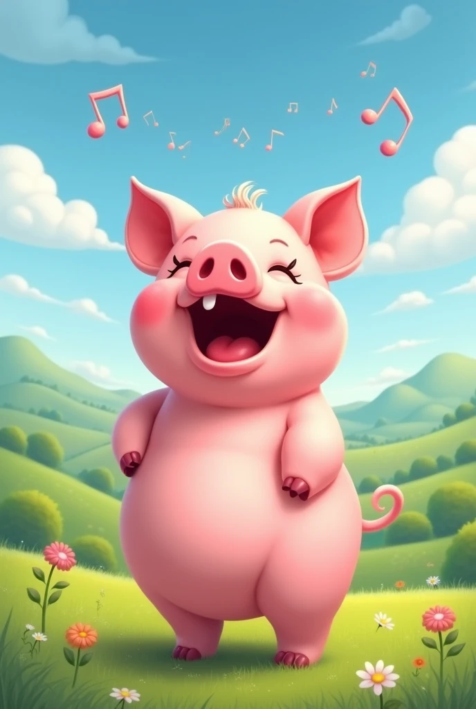 Pig singing