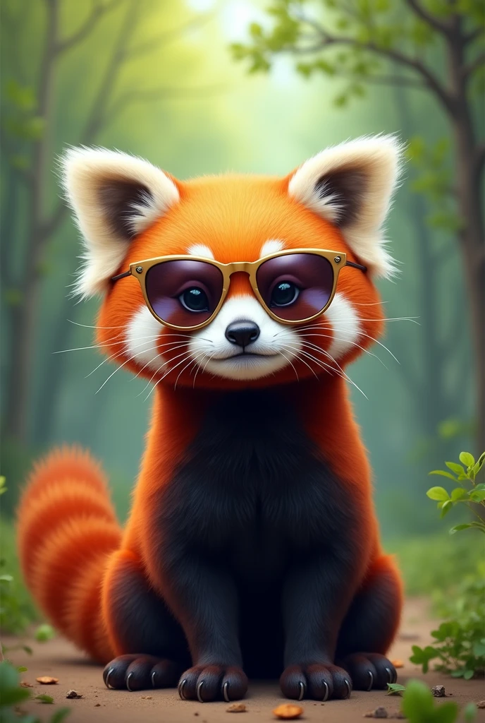 Red Panda with Sunglasses