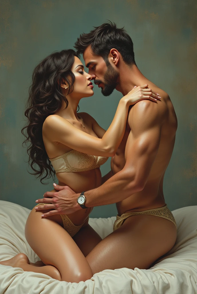Women with man (man have large testicles and small penis) 18+