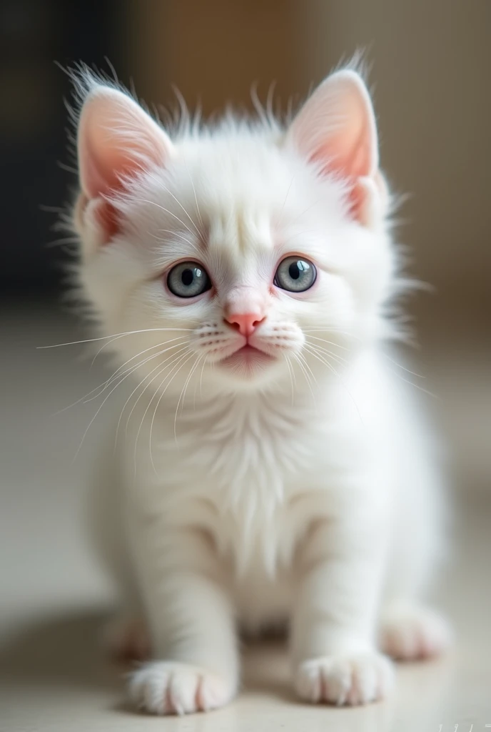 **kitten，White，cute 