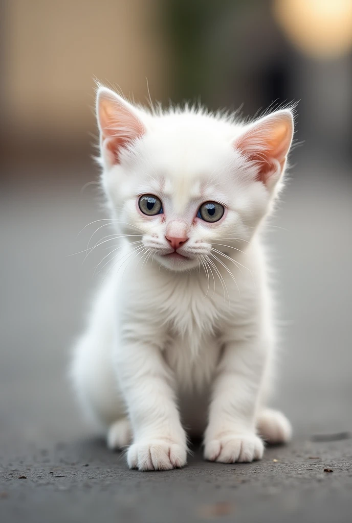 **kitten，White，cute 