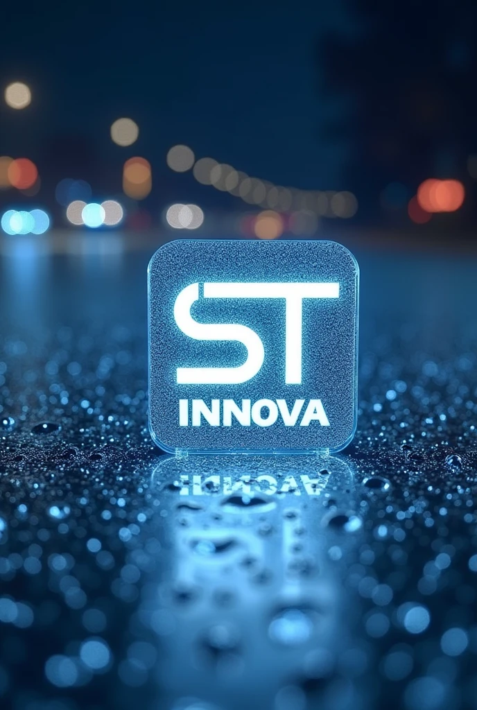 A cover for my product, which is glass microspheres for road signage with the ST INNOVA logo in the background