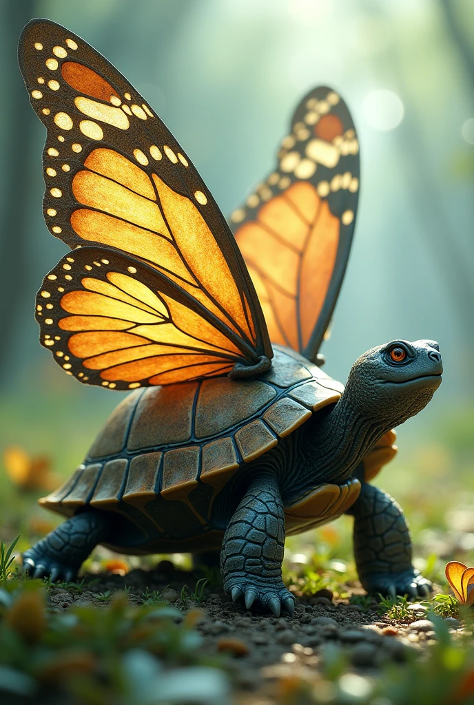 Turtle with butterfly wings