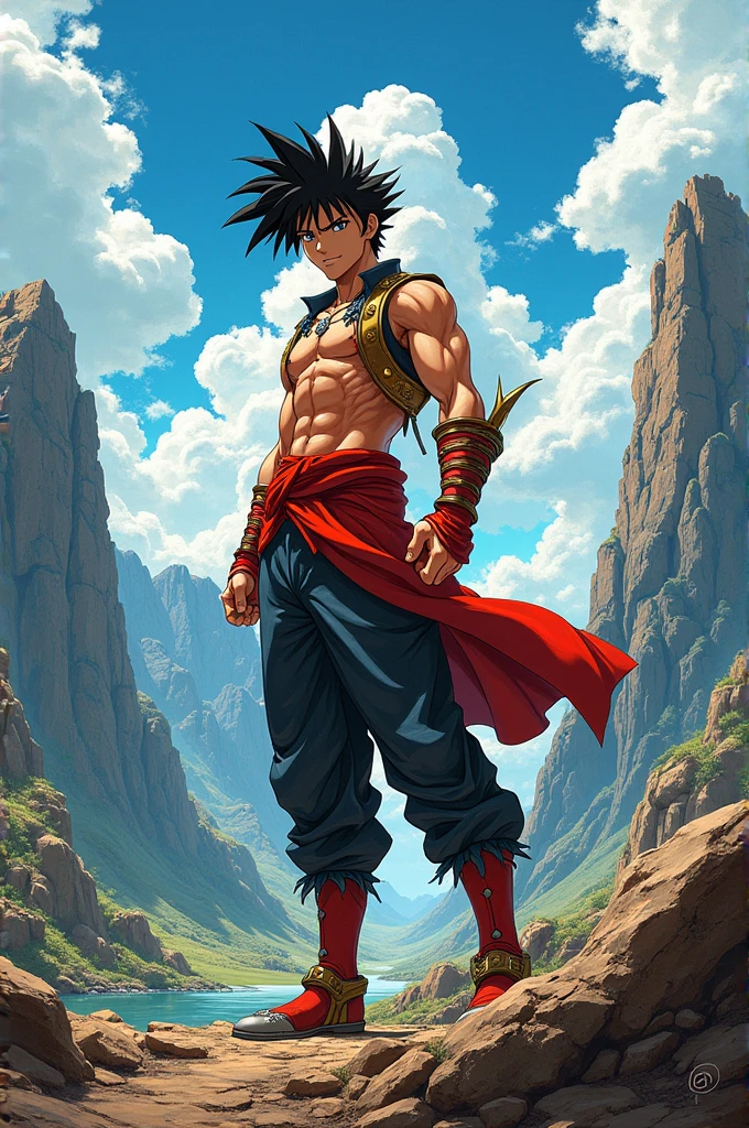 A cover of a shonen manga