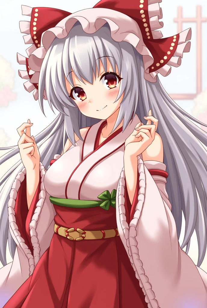 Shrine maiden　Anime style illustrations　
