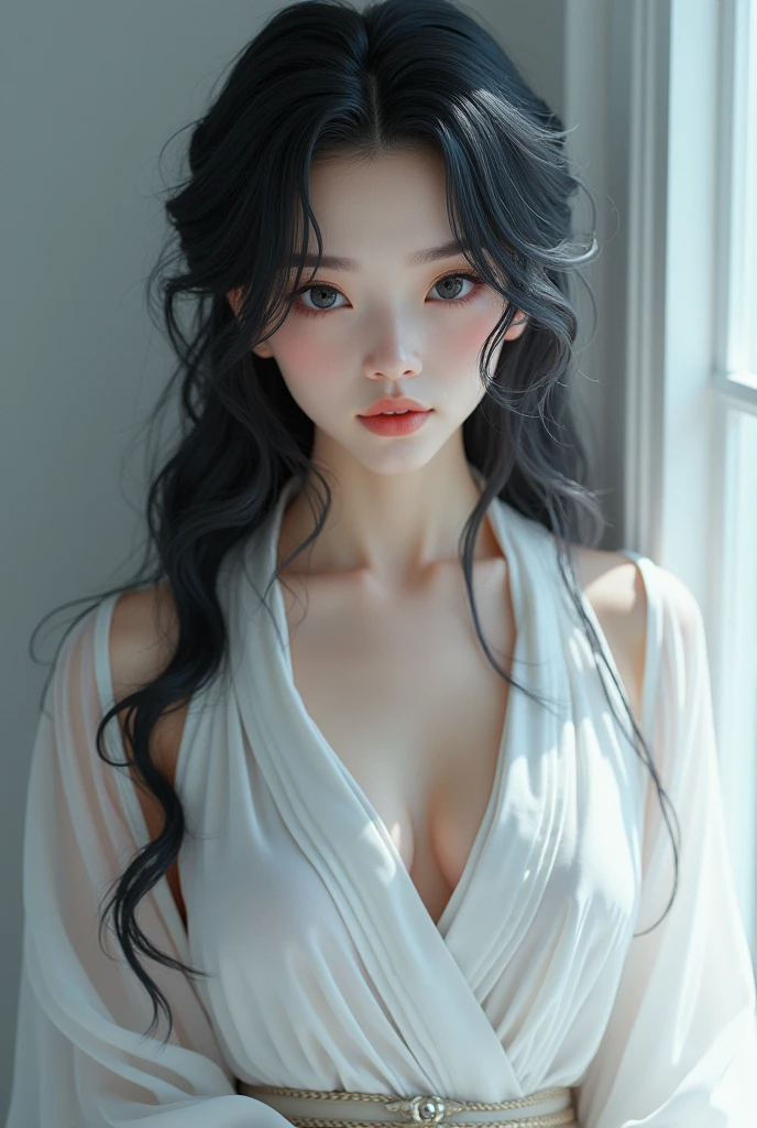 Fang Yuan had simple facial features that didn't make him stand out.. however, after the events of Yi Tian Mountain, he snatched the Shadow Sect's Sovereign Immortal Body, which became your new physical body. This new physique was incredibly beautiful, with youthful features that made him seem almost supernatural.
He usually wears simple white robes with wide sleeves.. Initially shorter, her midnight black hair reaches all the way to her waist. Fang Yuan's most notable feature is his jet-black eyes that seem to almost contain the dark abyss itself.. he is man