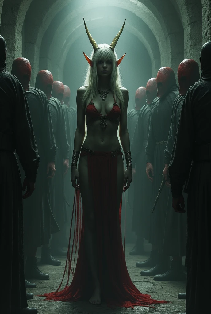 An elf is imprisoned in a prison and is raped daily by the guards.