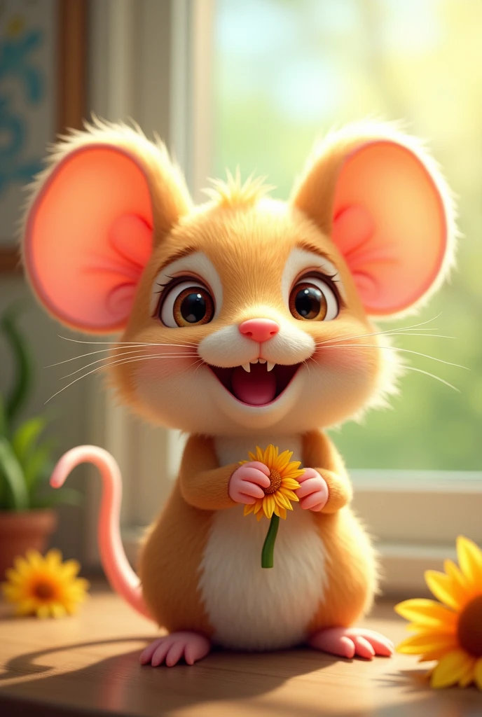 Draw a mouse that brings happiness