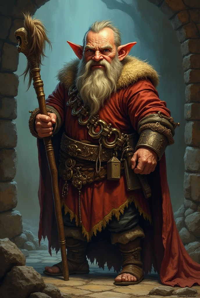 a barbaric drunkard dwarf