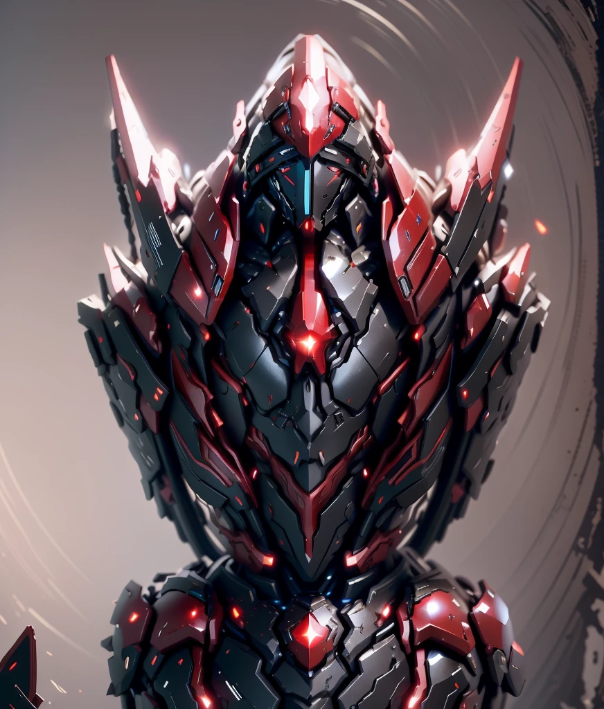 Like an extreme red armor,Full of red stars,In the red starry sky,There are some black impurities(Keep the texture of this armor)