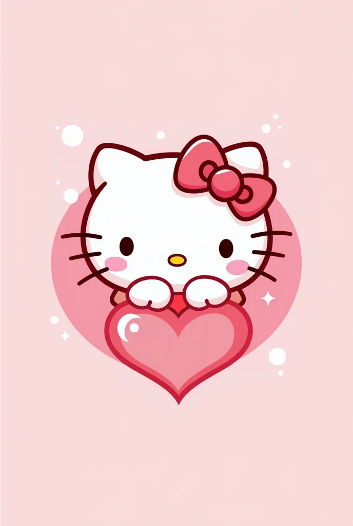 Logo theme Hello Kitty Name of the company cuddlekitty a bit more pink and more appealing more contrast so that you don't forget the logo it has to be more unusual