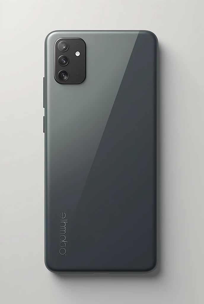 Realistic cell phone for a brand called Qphone from the back side