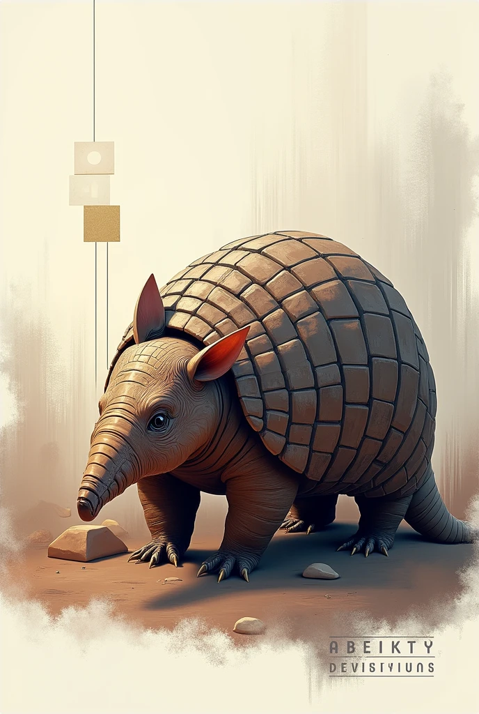 An armadillo in nft format