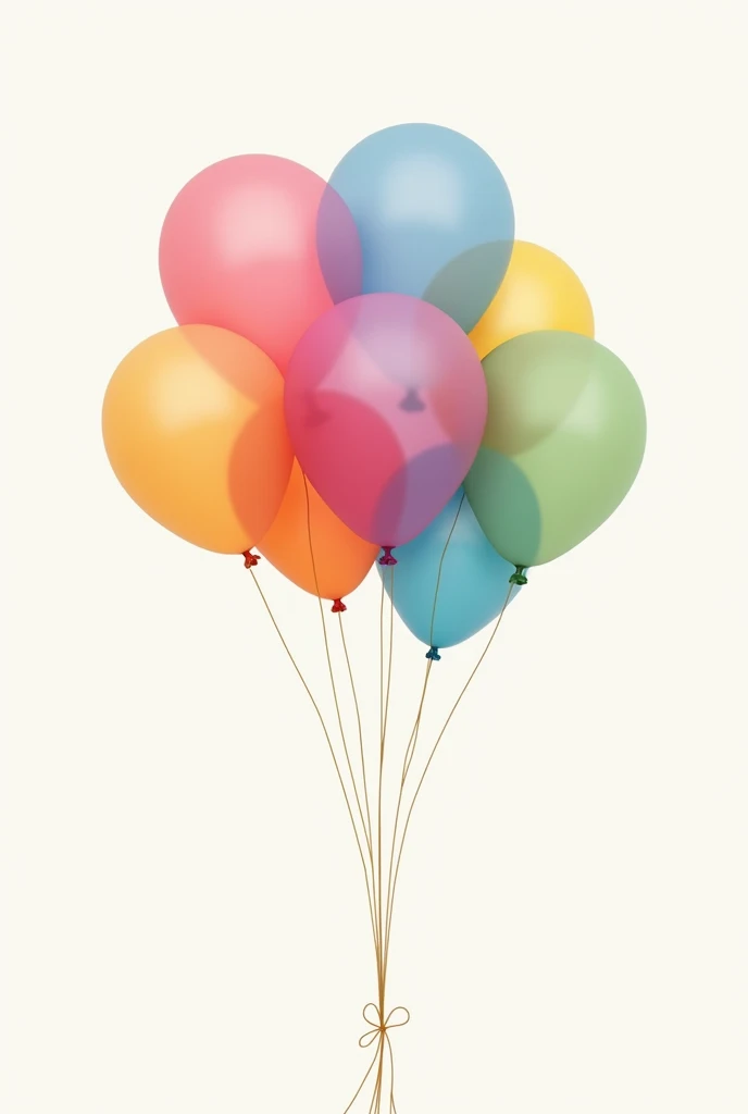 Minimalist logo with colorful balloons for a party company called JS Festas