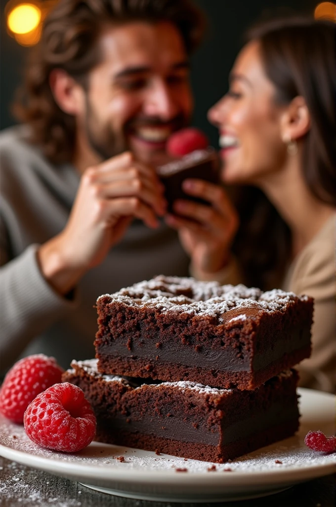 A sales cover for brownies for couples With the title " Sweet company "