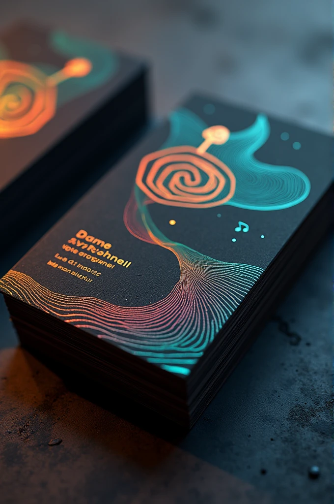 Music themed business card