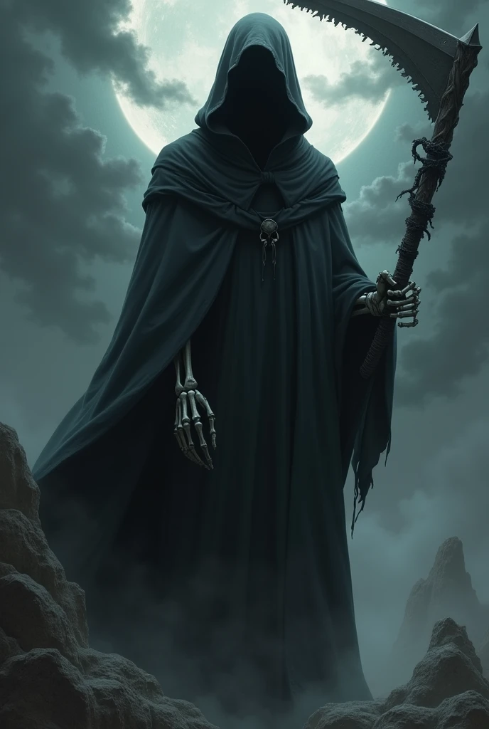 Create an image of Naruto's grim reaper