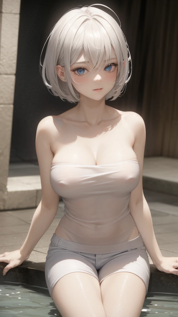 White hair cute girl . so cute , Round Face . Solitary , Slim , Short stature . Glowing skin . Pure white tube top T-shirt . shorts , White background , Looking at the audience's slender and sexy legs, Put your hands behind your head((Clear nipples))、Rocket , (Large Breasts),(because I'Thin) , 身材Short stature . Smooth skin . Plain white T-shirt .
Huge breasts:1.4,Full breasts, (20 years old:1.2), Cute little trumpet, entity, Sweating of the skin, Radiant Skin, Slim, Black short hair, (Dull bangs: 1.2), Smile, Cute face, Exquisite eyes,, ((naked,Wrapped in a towel)), ((hot spring)), (Not wearing), (wet), (Bend and take off), ((wet hair)),Legs open), ((Sexy and dynamic pose)), view, Looking at the camera, Denim lenses, best quality,Super detailed, high resolution, Extremely detailed CG, Unity 8K wallpaper, Official Art, Creative arts, Novel illustrations, By famous artists, Caustic lines, Textile Shading, Super delicate skin, Perfect anatomical structure, detailed, light, Dynamic Lighting, 美丽而Exquisite eyes, (Top quality), (Super detailed), (Masseter membrane), (high resolution), (The original), Character Conception, Game CG, detailed Manga Illustration, Realistic head to body proportions:1.2