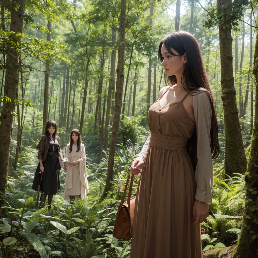 Women in the forest