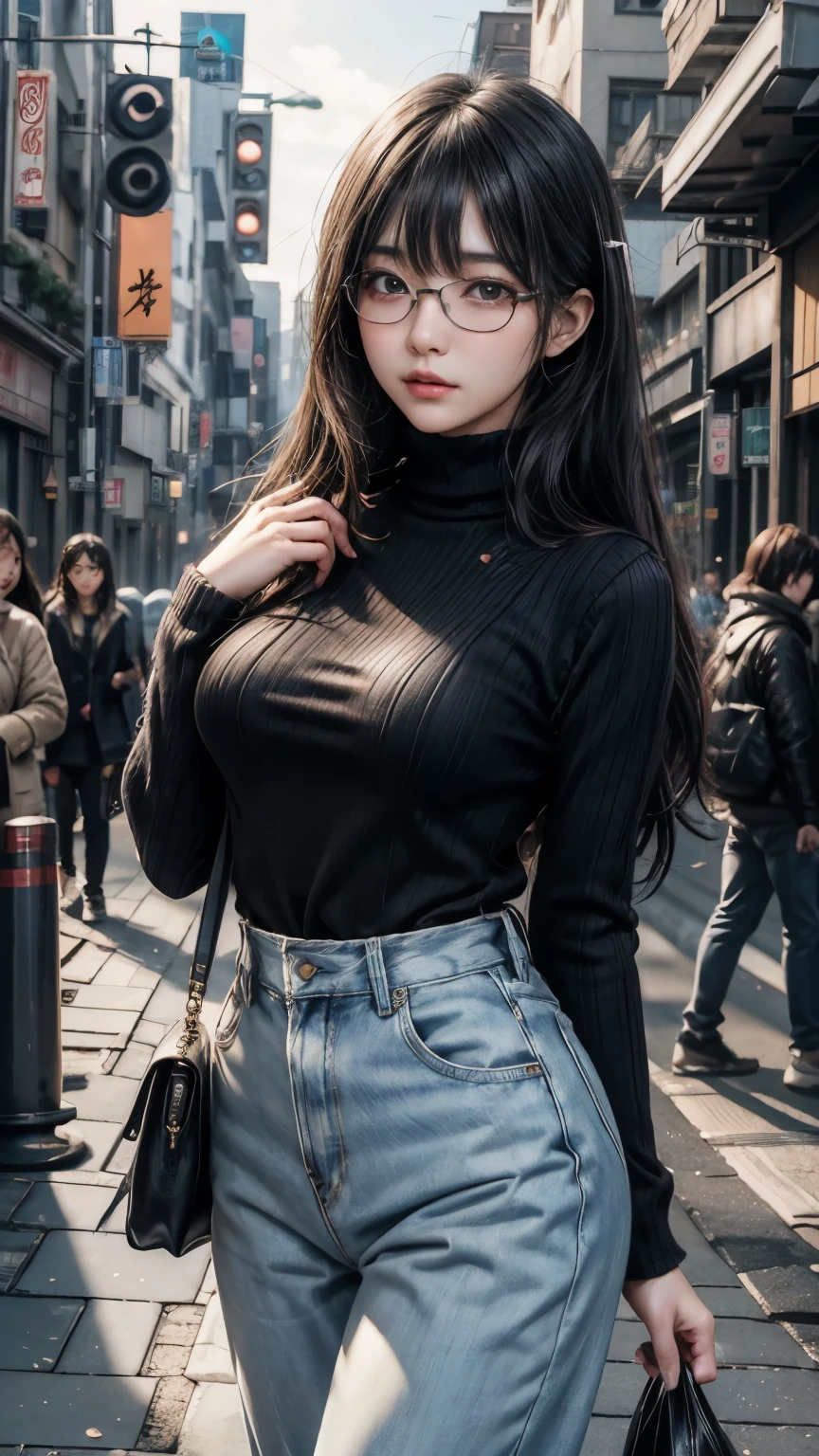 ulzzang-6500-v1.1,(raw photo:1.2), (photorealistic:1.4), Faraway view，Beautiful Meticulous Girl, very detailed eyes and faces, Beautiful detailed eyes, hugefilesize, ultra - detailed, A high resolution, The is very detailed，best qualtiy，tmasterpiece，（（on cheongsam）），（），（），（No leaky ass），（Portrait shots of characters' faces），illustratio，The is very detailed，CG，unified，8k Wallpapers，Faraway view，Amazing Cleavage，finely detailled，tmasterpiece，best qualtiy， Wallpapers，light in face，cinmatic lighting, 1girl, 16 years old,Long white hair，lateral division，perfect bodies，(wears glasses)，(((Standing dynamic posture)))，(Camel toes)，(中景 the scene is)