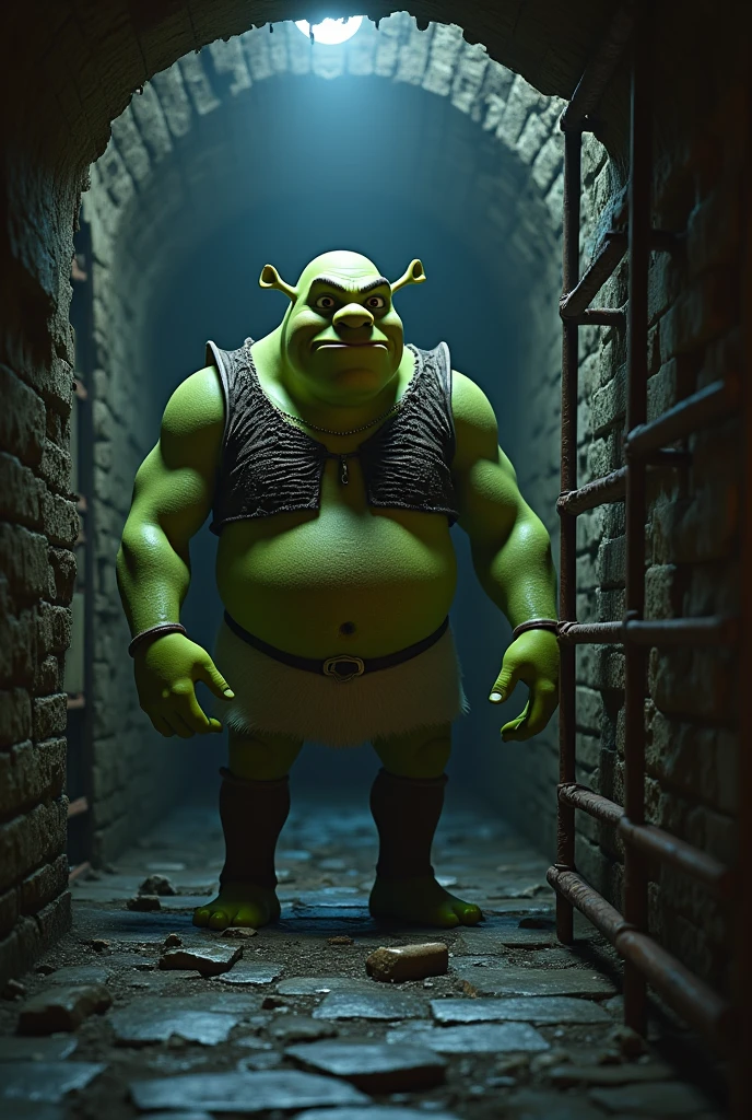 Shrek in the prison